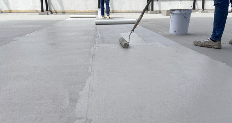application of concrete waterproofing sealer