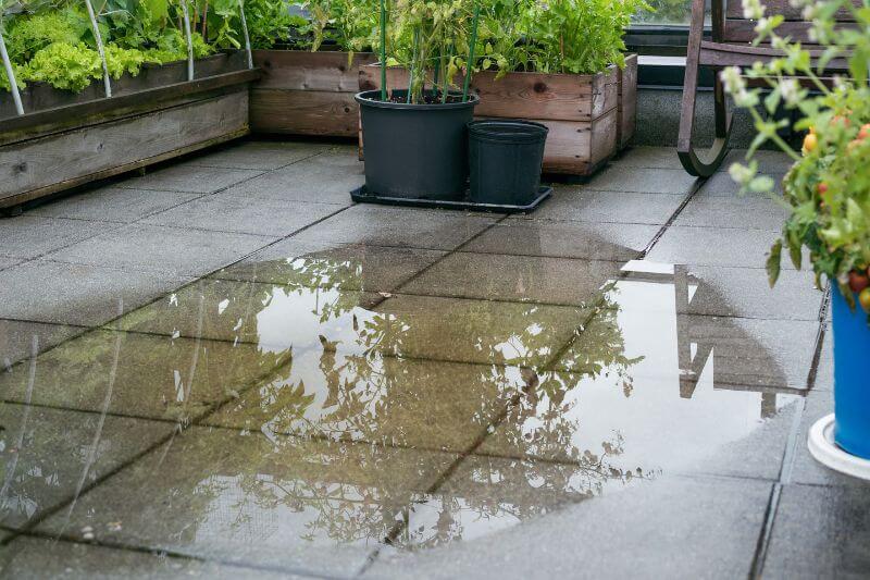 Concrete deck in rain needs waterproofing